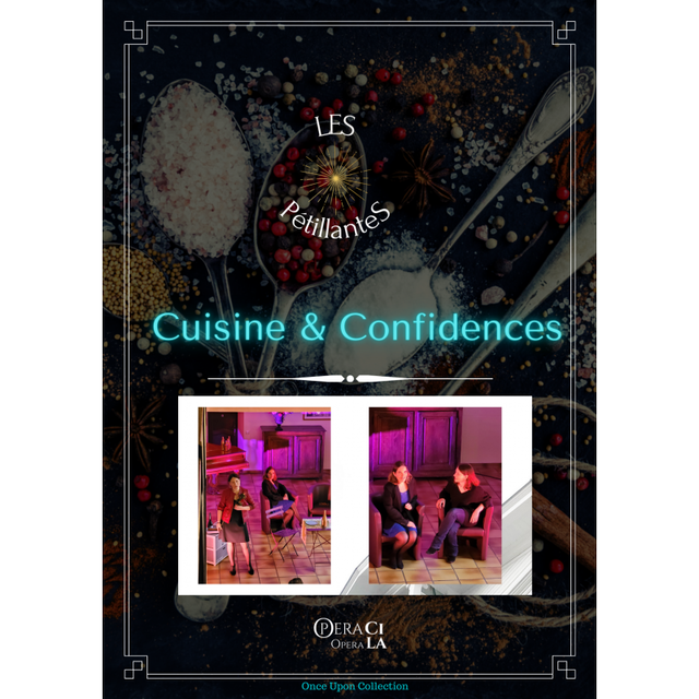 Affiche des Pétillantes, « Cuisine & Confidences »