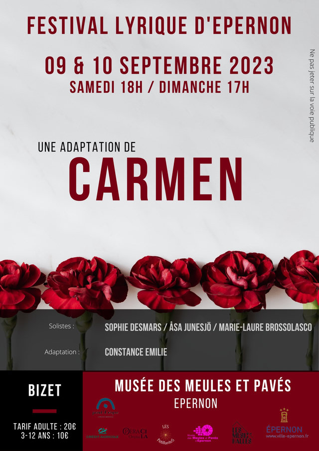 Affiche de Carmen, Festival lyrique d'Épernon 2023